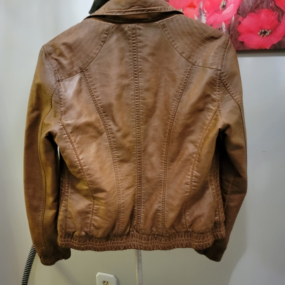 GARAGE Brand Leather Jacket, Size S, - Picture 3 of 4